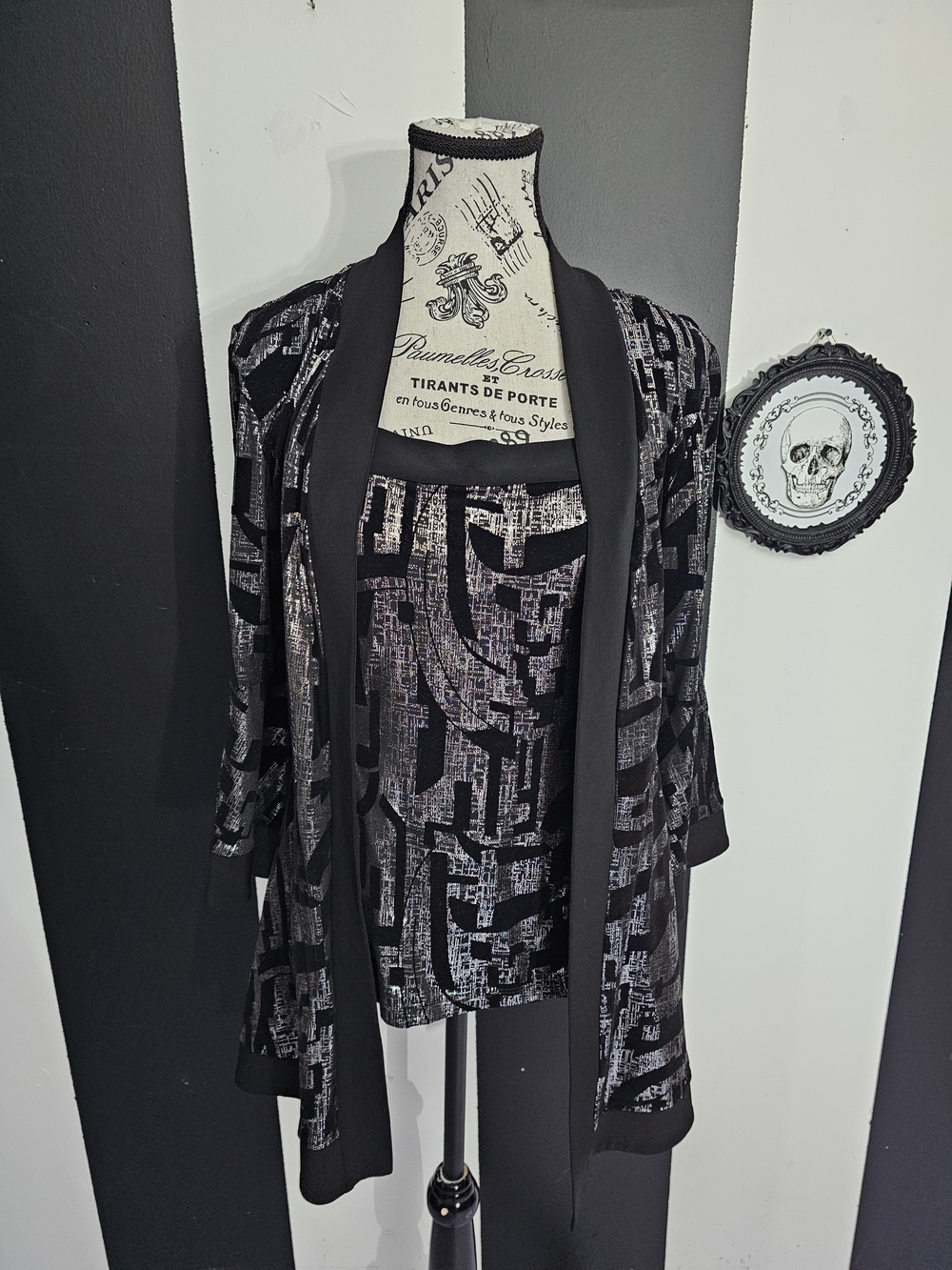2 Piece Drape Jacket And Tank